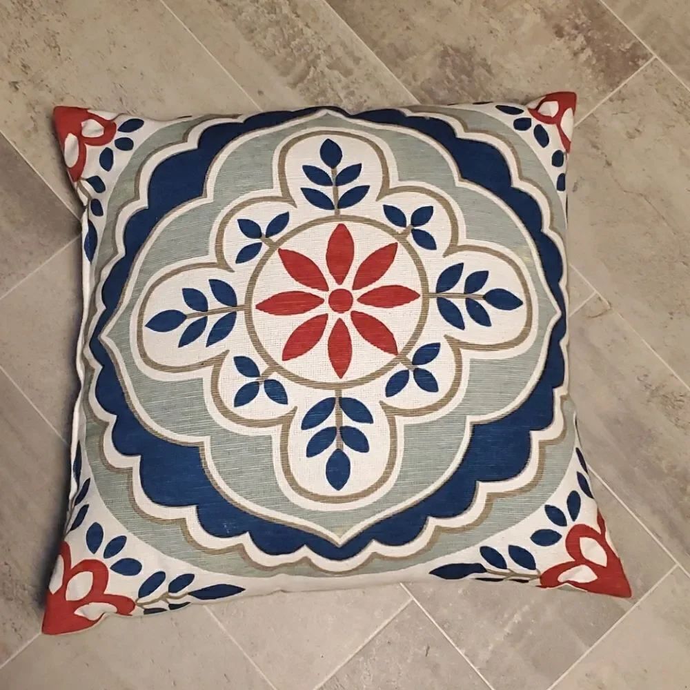 Beautiful Colored Fun Patterned Accent Pillow